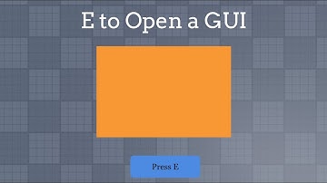 How to Make a Keybind GUI (E to Open a GUI) - Roblox Studio