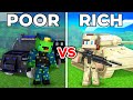 Poor mikey swat vs rich jj military survival battle in minecraft  maizen