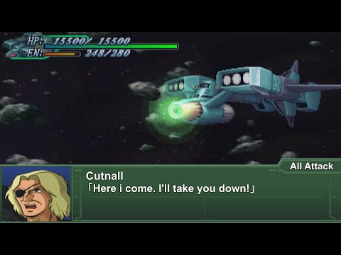[ENG Sub]Super Robot Wars Alpha 3 - Cutnall Ship Attacks | 第3次スパロボα - カットナル艦 全武装
