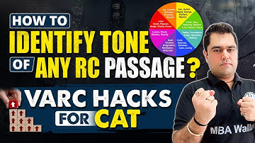 How to identify Tone of any RC Passage I VARC Hacks for CAT 2023 | MBA Wallah | Physics Wallah