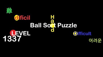 Ball Sort Puzzle Level 1337 🎯 All level without extra tube 😂Game Walkthrough😘