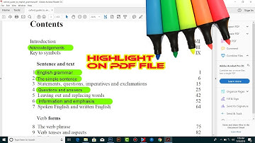 How to Highlighting text on PDF file/Documents