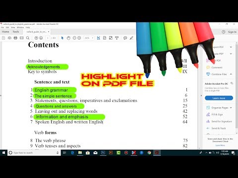 How to Highlighting text on PDF file/Documents