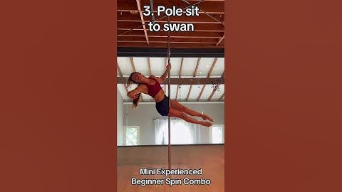 Beginner spin pole dance combo to @THECHAINSMOKERS | climb, sit, skater | #poledance #polefit