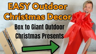Giant Outdoor Christmas Presents DIY | Easy & Festive Porch Decor Tutorial!