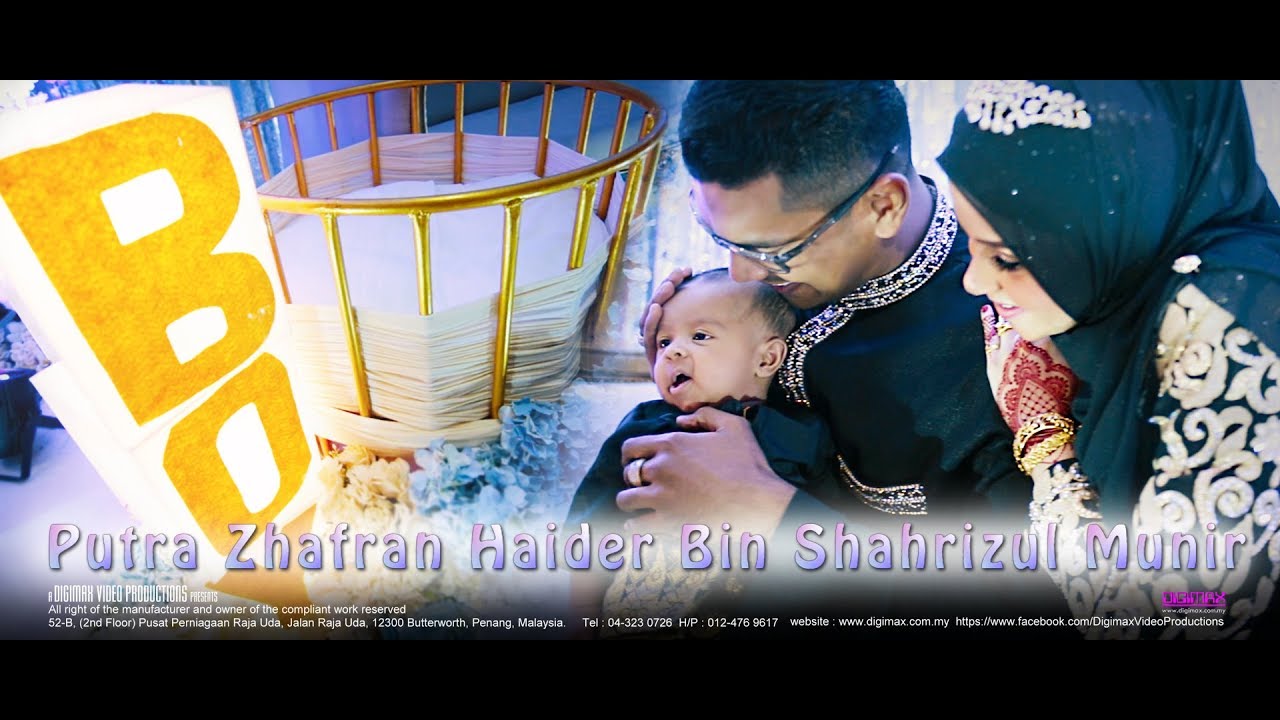 Majlis Kesyukuran baby Zhafran | Indian Muslim Baby Naming Ceremony by Digimax Video Productions