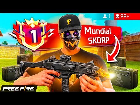 THIS IS HOW THE "TOP 1 SKORP" PLAYS 😰🔥 IS HE USING H4CKS? FREE FIRE
