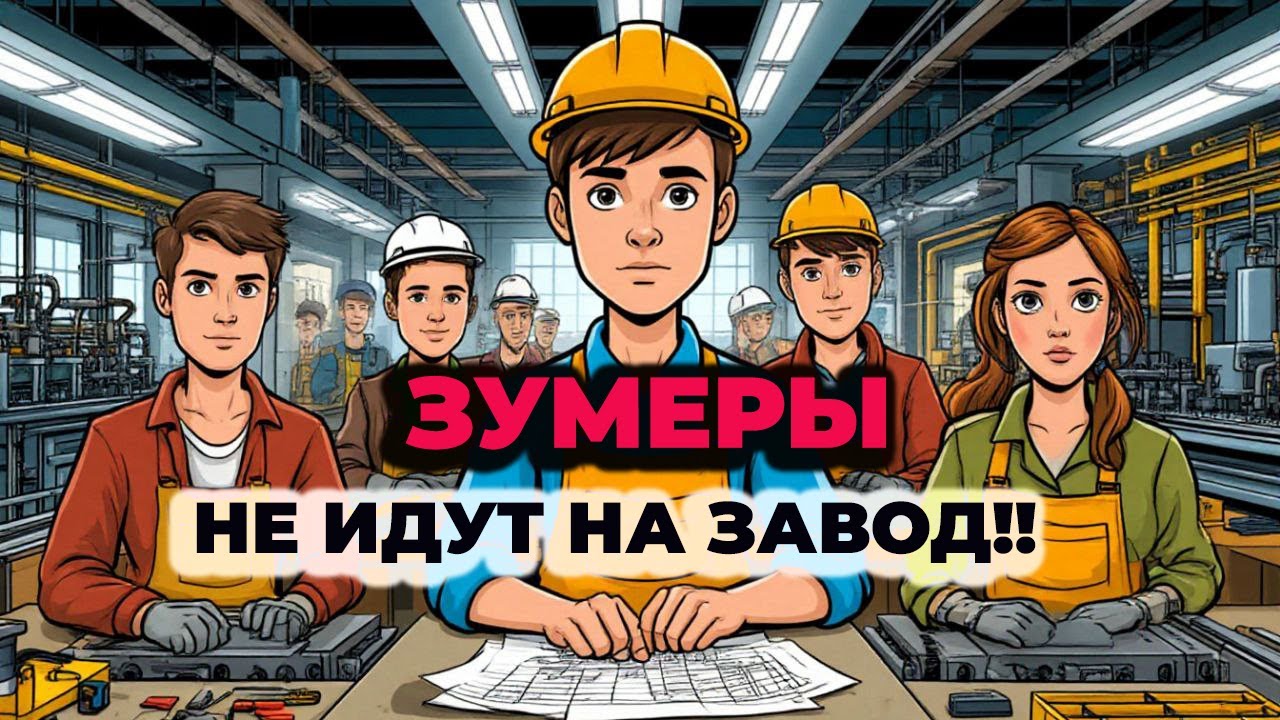 ЗУМЕРЫ НЕ ХОТЯТ ИДТИ НА ЗАВОД!!!ПОЧЕМУ?ИЛИ ЭТО НЕ ПРАВДА??
