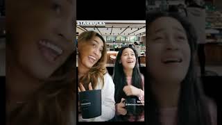 mga pasosyal sa starbucks sa pinas be like🤣🤣🤣 #bella #daughter #likemotherlikedaughter #justforfun