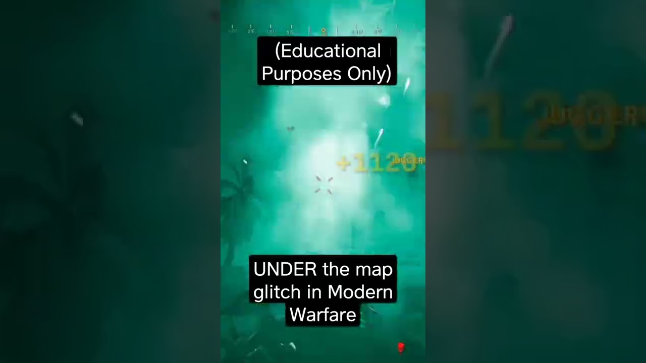 UNDER the map GLITCH on infected in Modern Warfare (Educational Purposes) 