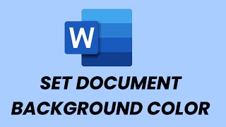 How To Set The Document Background Color In Microsoft Word