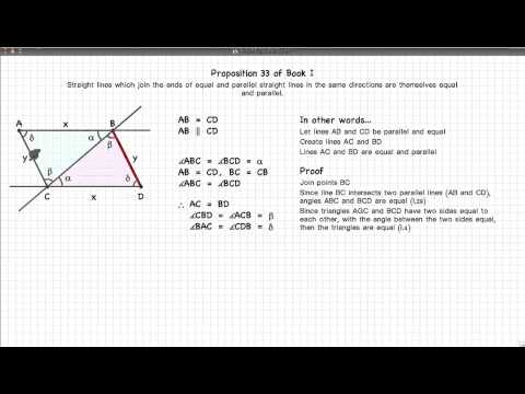 Euclid's Elements Book 1 - Proposition 33