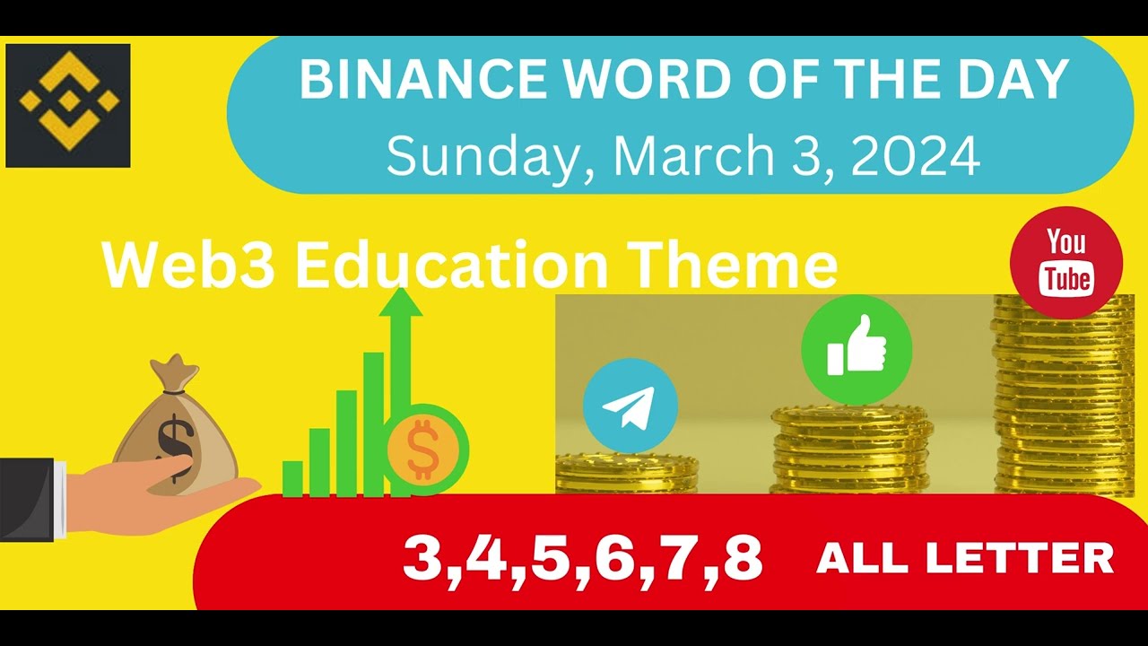 Binance word of the day | Binance Crypto WODL Answers Today