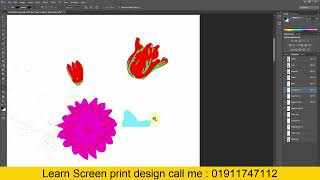 Cute Girl - Screen printing design l স্ক্রীন প্রিন্টিং ডিজাইন l Class-01911747112 (Whats app)