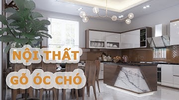 Nội thất biệt thự gỗ óc chó tại Hạ Long, Quảng Ninh - Design by HomeTrending