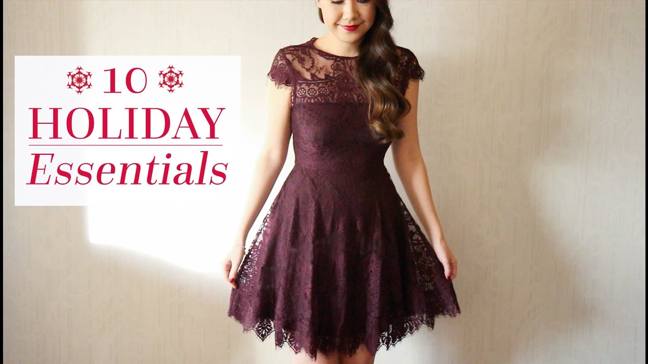 10 HOLIDAY FASHION ESSENTIALS! Chase Amie YouTube