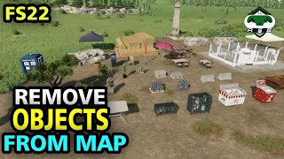 How To Remove Objects From Default Game Maps Farming Simulator 22