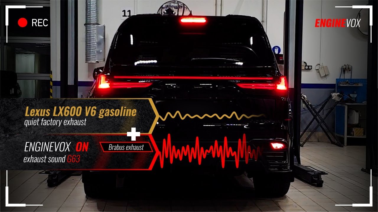 Electronic active sound exhaust system Lexus LX600 