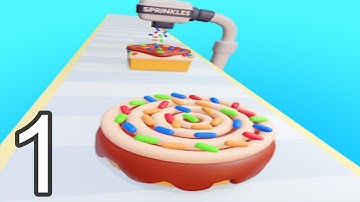 Cake Donut Stack: Cake Run 3D - Gameplay Walkthrough Part 1 All Levels (Android, Ios)