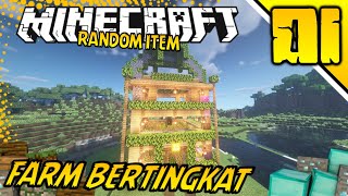 Random Item Series Minecraft Indonesia  Farm Wheat Bertingkat mcvstar  Eps 01