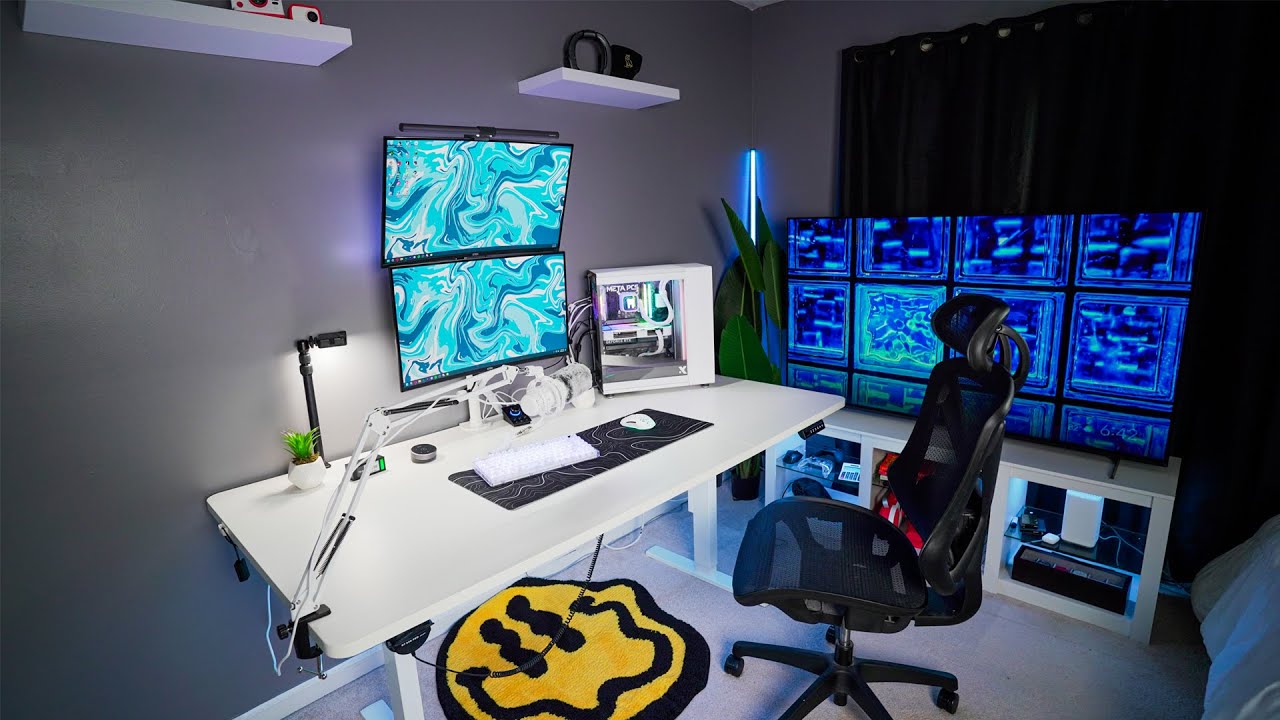My DREAM Desk Setup/Room Tour + Gaming 2023 YouTube