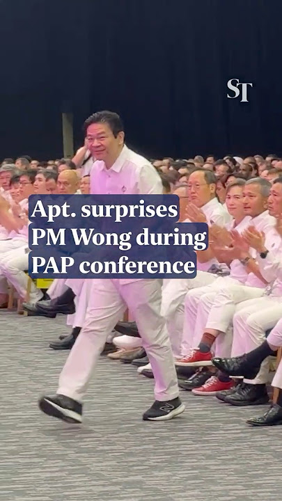 Apt. surprises Lawrence Wong during PAP conference