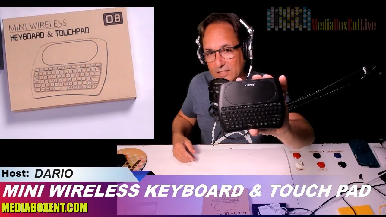 Browser for JVC/ LT-55C898 55 Remote Control for YouTube Black Wireless Mini Keyboard /& Mouse Easy Control