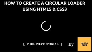 How to create a progress bar using html and css || HTML & CSS tutorial by doubleA studio