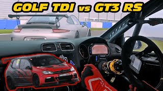 Porsche GT3 RS vs VW Golf TDI