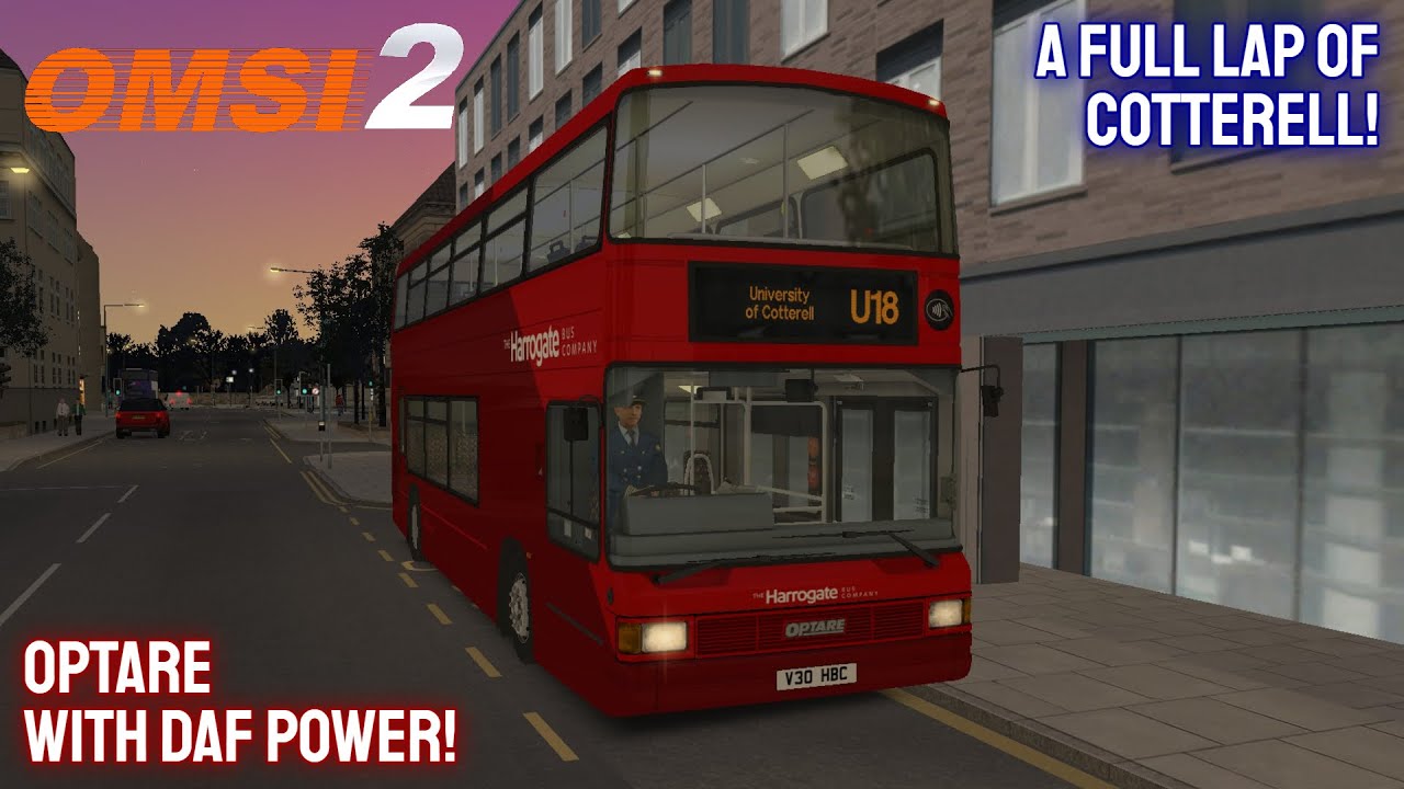 OMSI 2: Thinking up ideas on a full lap of Cotterell! | Route U18 | Optare Spectra