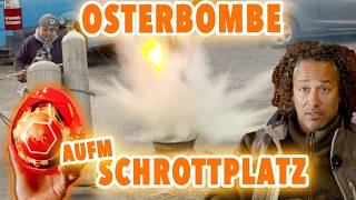 EXPLOSION auf´m Schrottplatz!💥 Wir zünden FEUER-LÖSCHBOMBE 💣