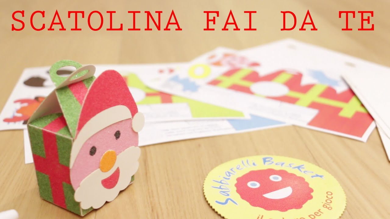 Scatoline di natale di carta fai da te: idea regalo sabbiarelli ... Regali natale fai da te cucina