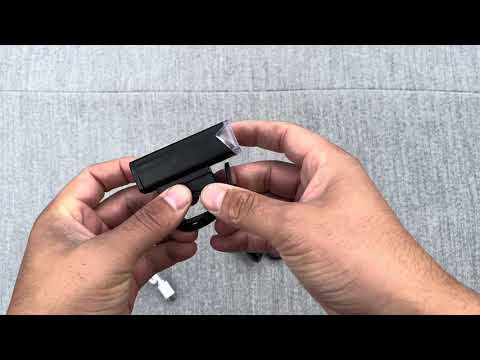 Вело набір фара із заднім габаритом мигалкою Bike HY025 велосипедний акумуляторний ліхтар на велосипед 5SMD, видео 1