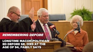 Ed DeFore, one of Macon's longest serving elected leaders, dies at 94: family