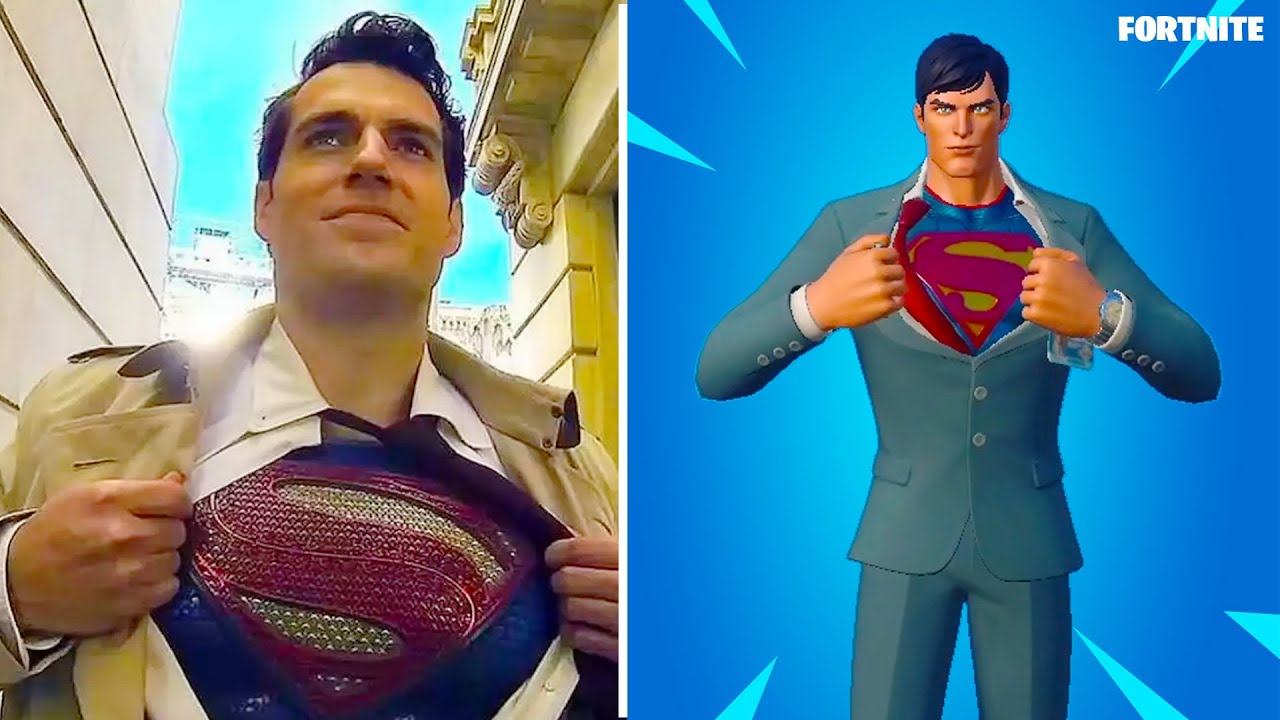 Fortnite Superman Secret Identity emote in "Real Life" (Cark Kent changing into Superman!!)