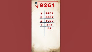 Cube root of 9261 / 9261 ka ghanmul /  #publicmaths #shorts #cuberoot #math