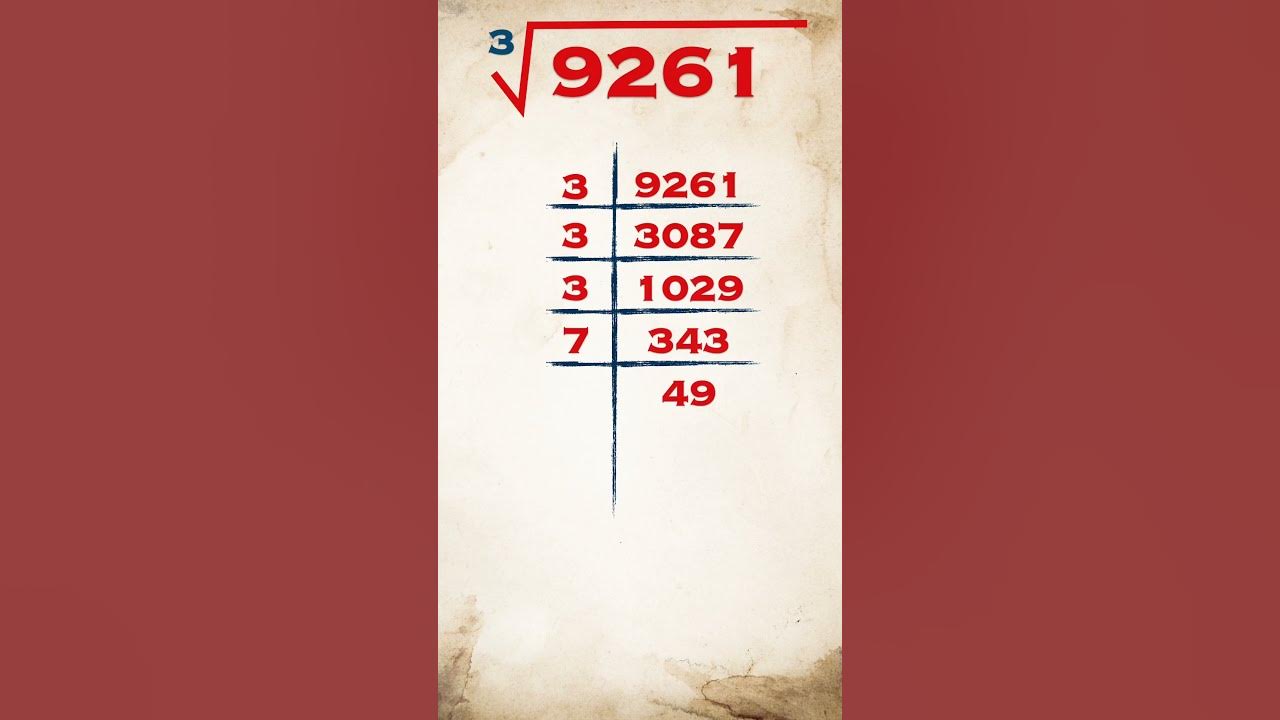 Cube Root Of 9261 9261 Ka Ghanmul publicmaths shorts cuberoot cube-root-of-9261-9261-ka-ghanmul-publicmaths-shorts-cuberoot