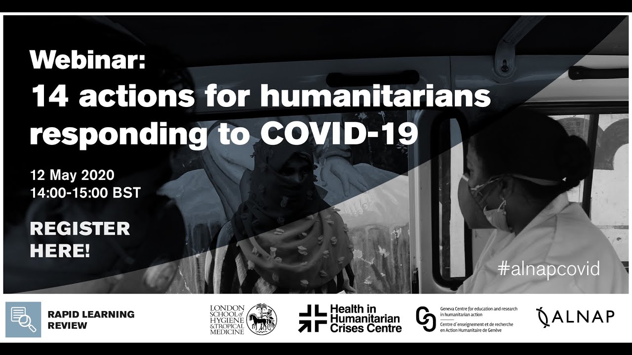 14 actions for humanitarians responding to COVID-19 | Webinar - YouTube