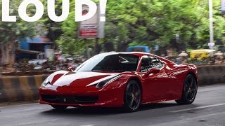 Loudest ferrari 458 in india with novitec exhaust. pure f1 sounds.