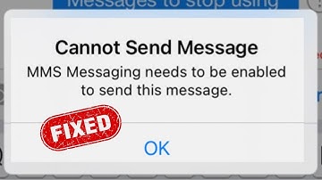 Cannot Send Message MMS Messaging Needs to be Enabled to Send this Message | iPhone | iOS 16
