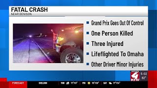 1 dead, 4 injured after crash near Denison, IA