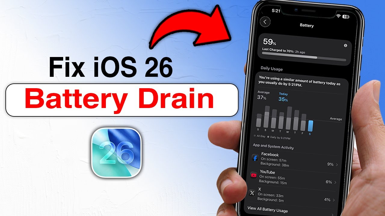Fix Your iPhone Battery DRAIN on iOS 26 - Step by Step - YouTube