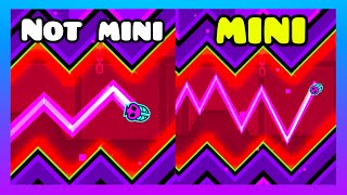 Doing WAVE parts as MINI WAVES in Geometry Dash!