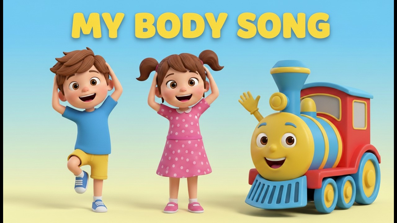 Head to Toes Body Parts Song |Toddler & Preschool Learning Video|3D Kids Animation |@WigglyWorld32