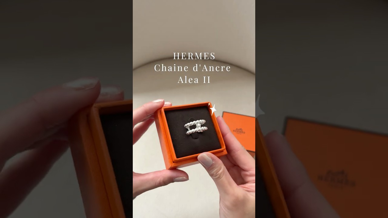 こんなの初めて見た👀！入手困難なHERMES新作リング💍🍊 #shorts #hermes #エルメス #アクセサリー