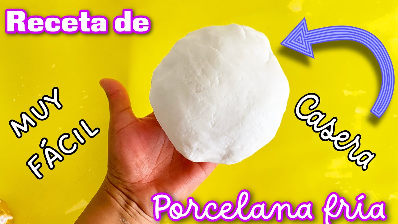 ??‼️Receta fácil de porcelana fría ?‼️ #porcelanafria #biscuit #fimo  #coldporcelain #polymerclay - YouTube