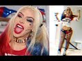 HARLEY QUINN HALLOWEEN TRANSFORMATION | Carli Bybel