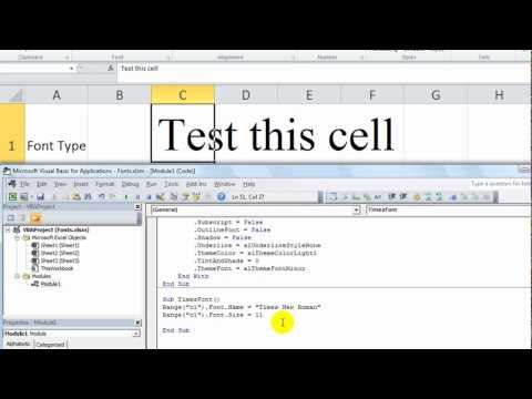 Excel VBA Basics