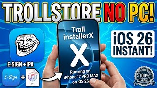 How to install ipa file on iOS 26 / how install trollstore on iOS 17 iOS 18 iOS 26 Via Esign 📱
