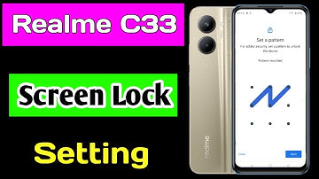 Realme C33 me screen lock kaise lagaye | how to set screen lock Realme C33
